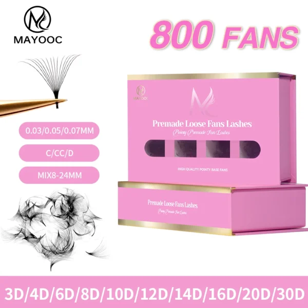 Pointy Base Premade Fan Eyelash Extensions
