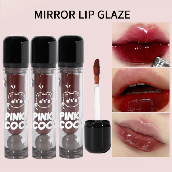 PINK COCO Bear Doodle Mirror Lip Glaze
