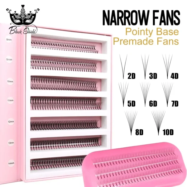 Thin Root Narrow Pointy Base Eyelash Extensions
